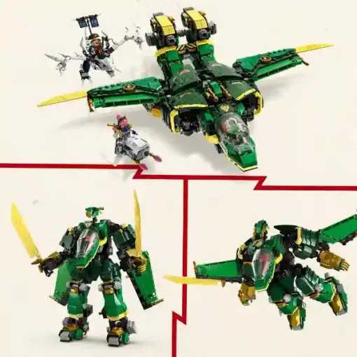 Lego Ninjago 71845 Lloyd repülővé alakítható robotja