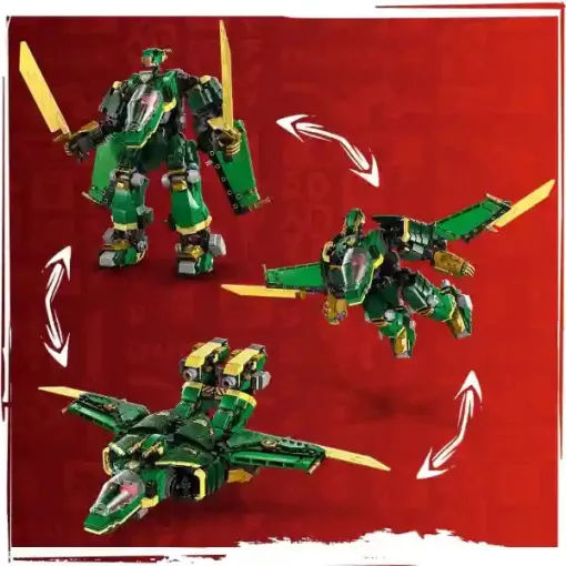 Lego Ninjago 71845 Lloyd repülővé alakítható robotja