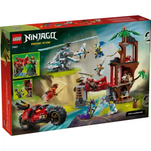 Lego Ninjago 71857 Nindzsajárművek csatája a lombháznál