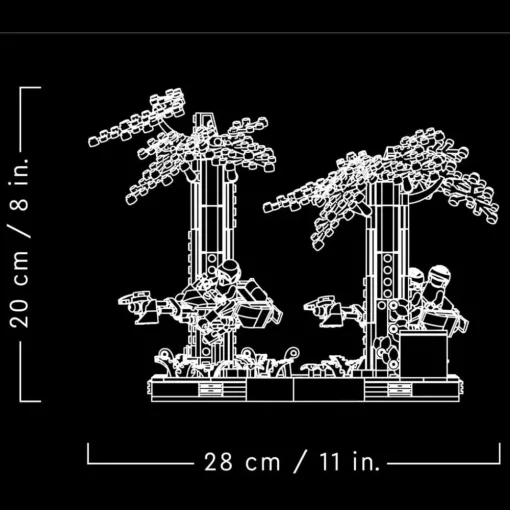 Lego Star Wars 75353 Endor™ sikló üldözés dioráma