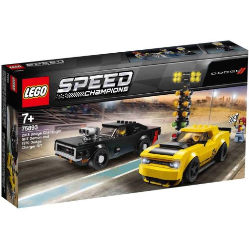 Lego Speed Champions 75893 2018 Dodge Challenger SRT Demon és 1970 Dodge Charger R/T autók