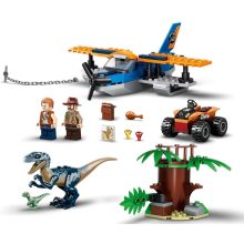 Lego Jurassic World 75942 Velociraptor: Kétfedelű repülőgépes mentőakció