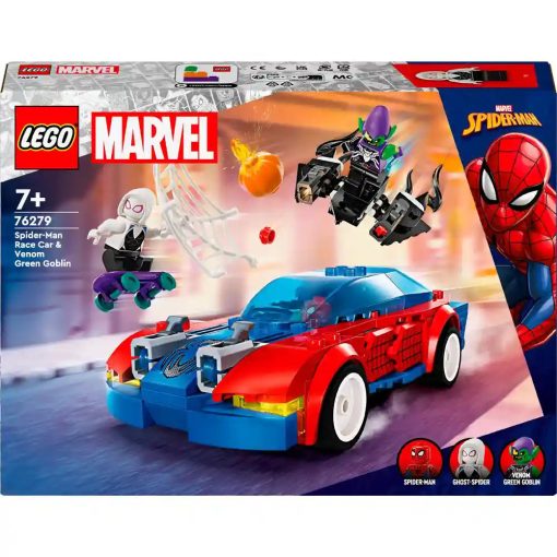 Lego Marvel 76279 Pókember versenyautó & Venomizált Zöld Manó