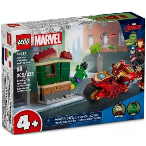 Lego Marvel 76287 Vasember motorral és Hulk