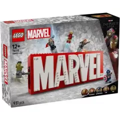 Lego Marvel 76313 MARVEL logó és minifigurák