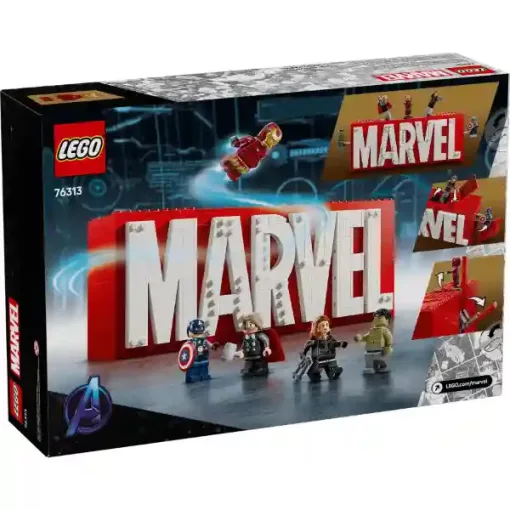 Lego Marvel 76313 MARVEL logó és minifigurák