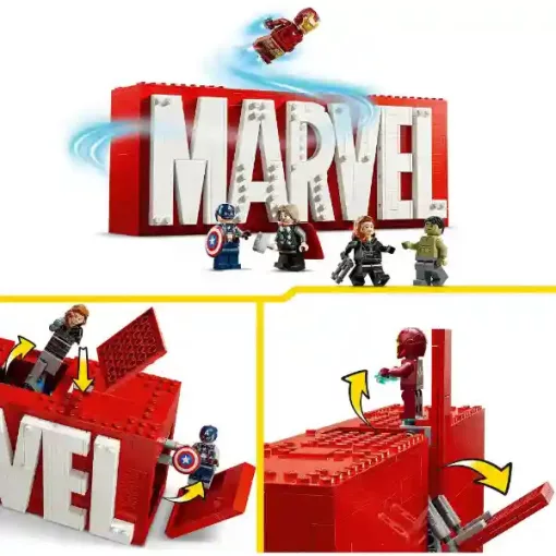 Lego Marvel 76313 MARVEL logó és minifigurák