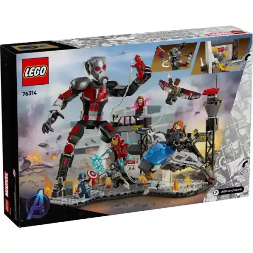 Lego Marvel 76314 Amerika Kapitány: Polgárháború csatajelenet