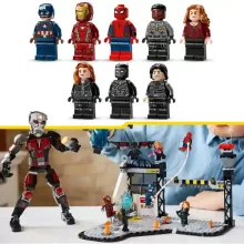 Lego Marvel 76314 Amerika Kapitány: Polgárháború csatajelenet