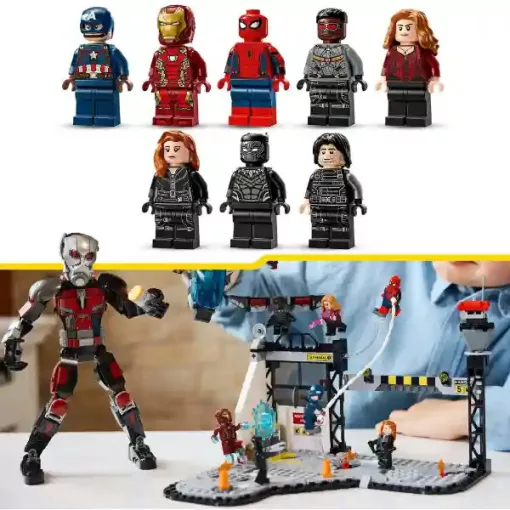 Lego Marvel 76314 Amerika Kapitány: Polgárháború csatajelenet