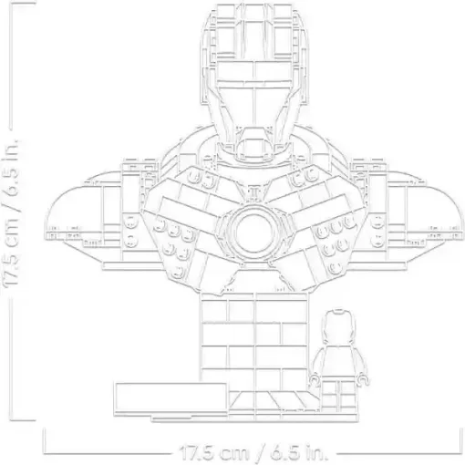 Lego Marvel 76327 Vasember MK4 mellszobor