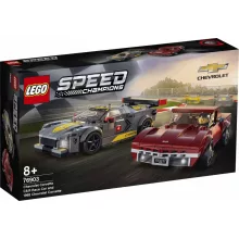 Lego Speed Champions 76903 Chevrolet Corvette C8.R versenyautó és 1969 Chevrolet Corvette autó
