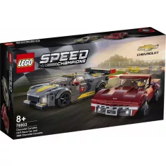   Lego Speed Champions 76903 Chevrolet Corvette C8.R versenyautó és 1969 Chevrolet Corvette autó