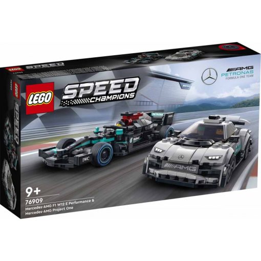 Lego Speed Champions 76909 Mercedes-AMG F1 W12 E Performance y Mercedes-AMG Project One versenyautók