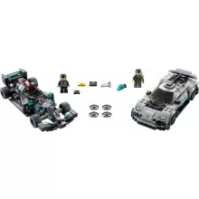 Lego Speed Champions 76909 Mercedes-AMG F1 W12 E Performance y Mercedes-AMG Project One versenyautók