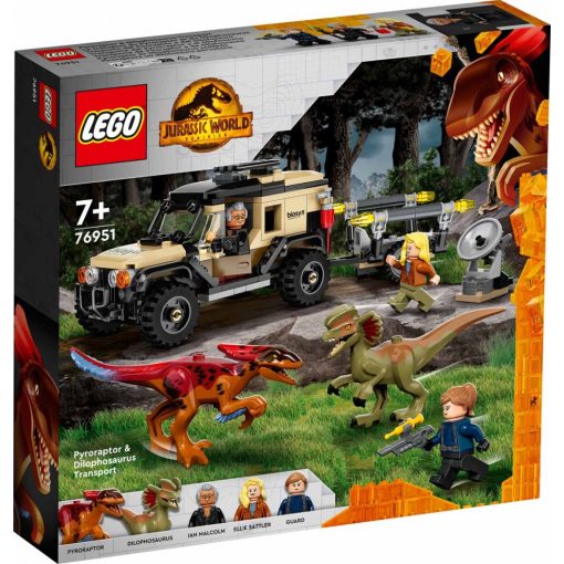 Lego Jurassic World 76951 Pyroraptor és Dilophosaurus szállítás