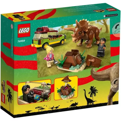 Lego Jurassic World 76959 Triceratops kutatás (csomagolássérült)