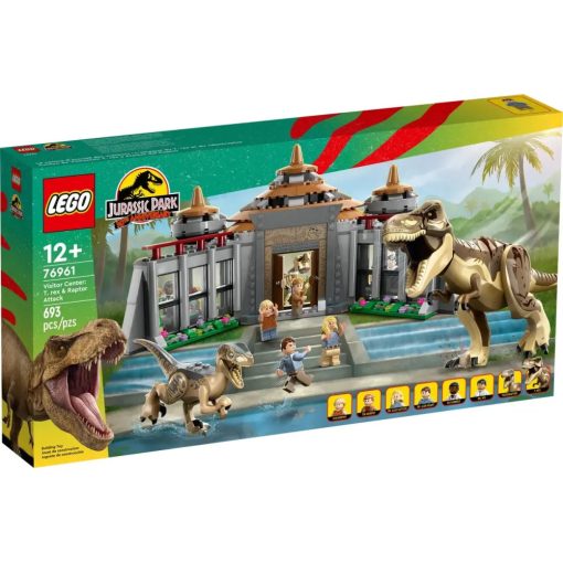 Lego Jurassic World 76961 Látogatóközpont: T-Rex és raptortámadás