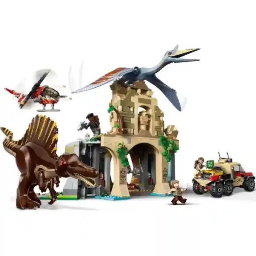Lego Jurassic World 76976 Spinosaurus és Quetzalcoatlus dinók, légi küldetés