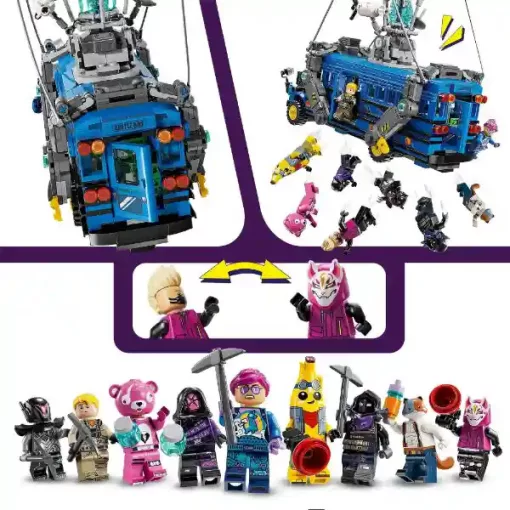 Lego Fortnite 77073 Battle Bus hőlégballonos busz