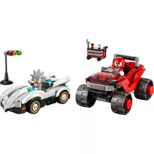 Lego Sonic the Hedgehog™ 77118 Silver autója Knuckles monster truckja ellen