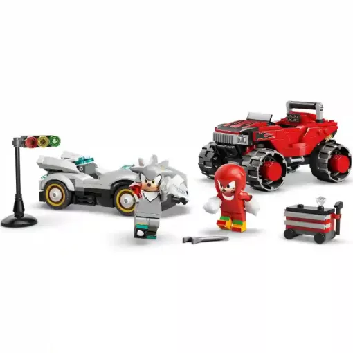 Lego Sonic the Hedgehog™ 77118 Silver autója Knuckles monster truckja ellen