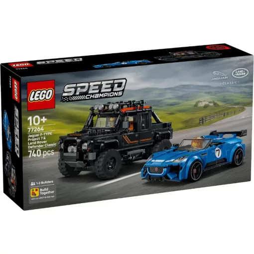 LEGO® Speed Champions 77264 Jaguar Project 7 és Land Rover Defender autók