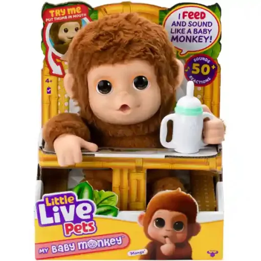 Little Live Pets - Mangó, az interaktív makibaba majom