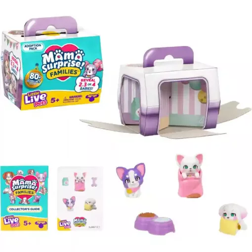 Little Live Pets Mama Surprise Families - Örökbefogadás: Gyűtjhető meglepetés kutyus figurák