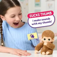 Little Live Pets My Baby Monkey Minis - Pepi Peach, az interaktív bébi majom