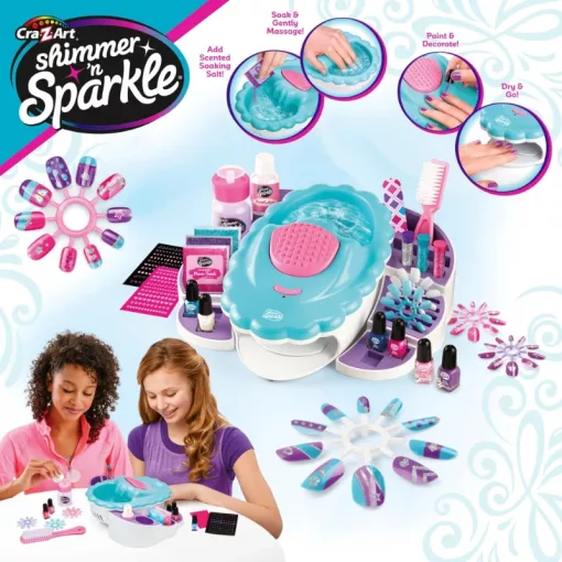 Cra-Z-Art Shimmer 'n Sparkle manikűrös köröm stúdió kiegészítőkkel