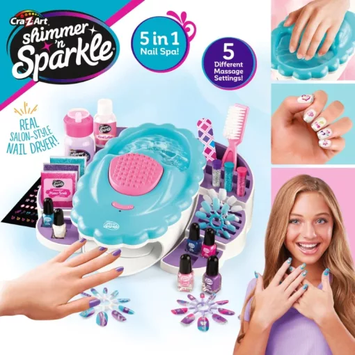 Cra-Z-Art Shimmer 'n Sparkle manikűrös köröm stúdió kiegészítőkkel