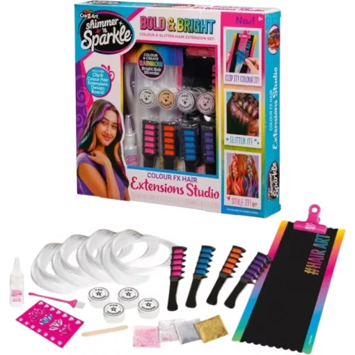 Shimmer 'n Sparkle Colour FX hajdíszítő készlet