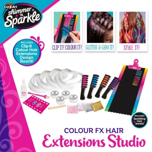Shimmer 'n Sparkle Colour FX hajdíszítő készlet