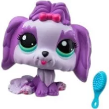 Littlest Pet Shop LPS - Lhasa apso kutya figura (#144)