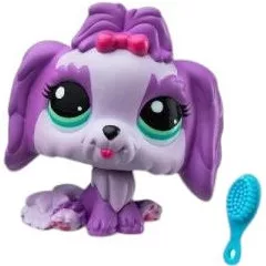 Littlest Pet Shop LPS - Lhasa apso kutya figura (#144)
