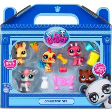 Littlest Pet Shop LPS - Farm gyűjtői készlet figurákkal (kutya, kakas, szamár, kecske, hangya)
