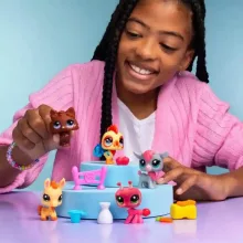 Littlest Pet Shop LPS - Farm gyűjtői készlet figurákkal (kutya, kakas, szamár, kecske, hangya)