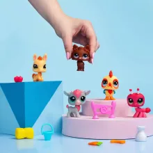 Littlest Pet Shop LPS - Farm gyűjtői készlet figurákkal (kutya, kakas, szamár, kecske, hangya)