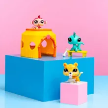 Littlest Pet Shop LPS - Dzusngel készlet figurákkal (leopárd, leguán, majom)