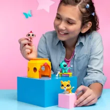 Littlest Pet Shop LPS - Dzusngel készlet figurákkal (leopárd, leguán, majom)