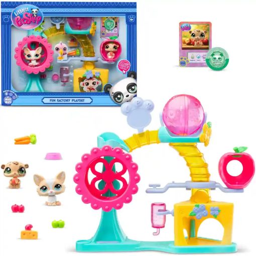 Littlest Pet Shop LPS - Játszótér figurákkal (corgi kutya, hörcsög)