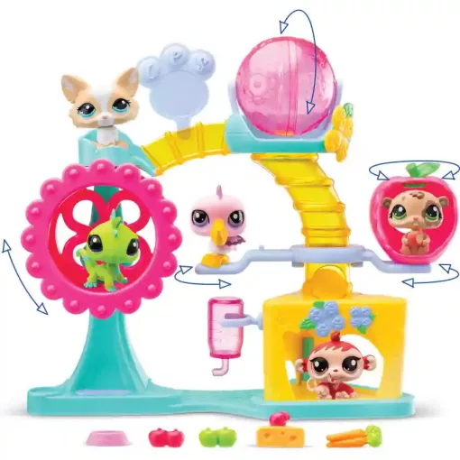 Littlest Pet Shop LPS - Játszótér figurákkal (corgi kutya, hörcsög)
