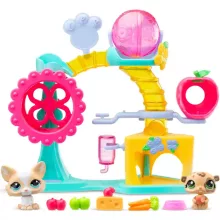 Littlest Pet Shop LPS - Játszótér figurákkal (corgi kutya, hörcsög)