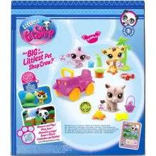 Littlest Pet Shop LPS - Szafari készlet figurákkal (orrszarvú, zsiráf, majom)