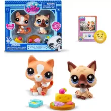 Littlest Pet Shop LPS - Németjuhász kutya és cica figuraszett
