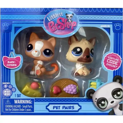 Littlest Pet Shop LPS - Németjuhász kutya és cica figuraszett