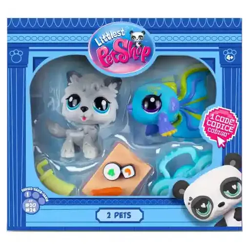 Littlest Pet Shop LPS - Farkas és vitorlás hal figuraszett