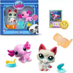 Littlest Pet Shop LPS - Cica és axolotl figuraszett