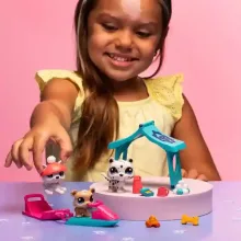 Littlest Pet Shop LPS - Havas nap figurákkal (husky kutya, hópárduc, jegesmedve)